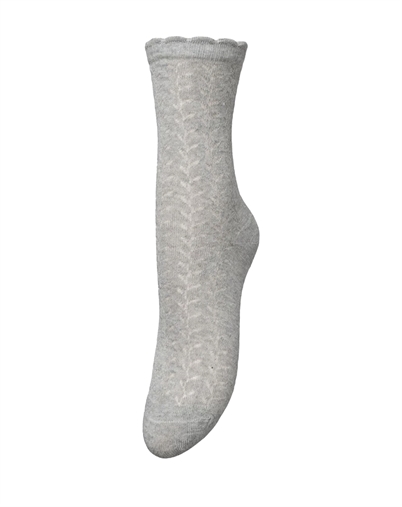 Beck Söndergaard - Leofa Cotta Socken - Light Grey Melange